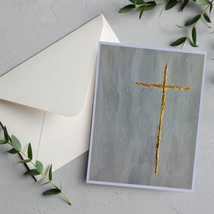 Original Religious Note Cards, Stationery Set, Cross Cards, Baptism Cards, Christian Cards, Sympathy Cards, Religious Stationery image 1