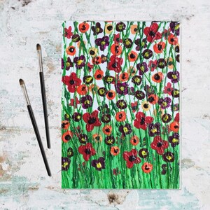 Abstract Painting, Textured Painting, Abstract Flower Art, Wall Hanging, Flower Painting, Canvas Home Decor, Gift for Her, Abstract Artwork