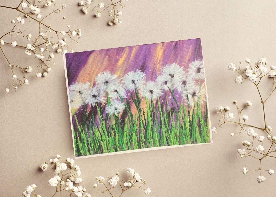 All Occasion Cards, Dandelions, Stationery Set, Unique Cards, Cards for
