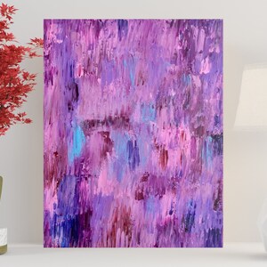 Abstract Painting, Abstract Art, Textured Canvas Painting, Gift for Her, Art for Walls, Canvas Wall Hanging, Pink Painting