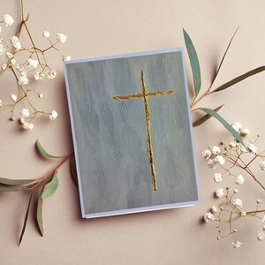 Original Religious Note Cards, Stationery Set, Cross Cards, Baptism Cards, Christian Cards, Sympathy Cards, Religious Stationery image 3