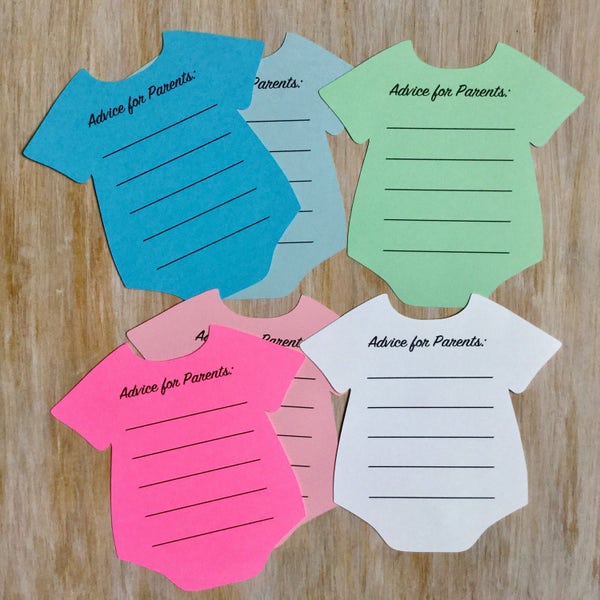 New Mom Advice Card - Etsy