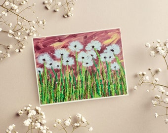 Summer Cards, Dandelions, Stationery Set, Thank You Cards, Cards for Her, Gift for Her, Set of Cards, Housewarming Cards, Note Cards