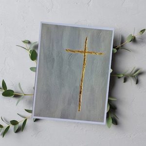 Original Religious Note Cards, Stationery Set, Cross Cards, Baptism Cards, Christian Cards, Sympathy Cards, Religious Stationery image 4