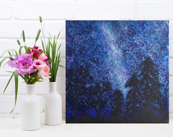 Galaxy Painting, Galaxy Art, Space Art, Galaxy Decor, Constellation Art, Celestial Art, Constellation Painting Wall Hanging, Gift for Him