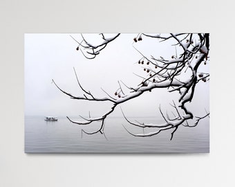 Chinese Landscape Print - West Lake Hangzhou Wall Art - China Travel Photography - Minimalist Landscape Decor - Nature Lover Gift