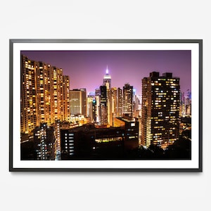 Central Plaza Hong Kong Print - Hong Kong City Print - Wanchai Skyline Poster - HK Travel Souvenir - New Home Gift - Hong Kong Cityscape