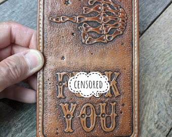 Hand tooled leather wallet – Five Diamond Cattle & Company