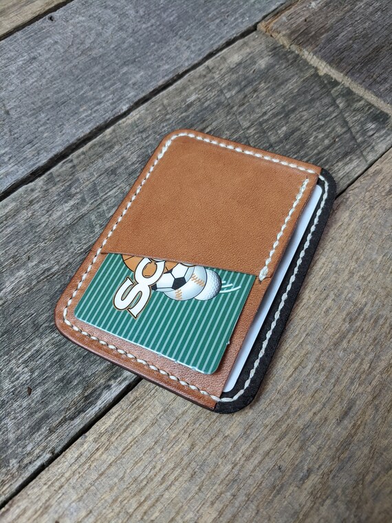 Portafoglio tasca anteriore in pelle con attrezzo a mano con | Etsy Italia