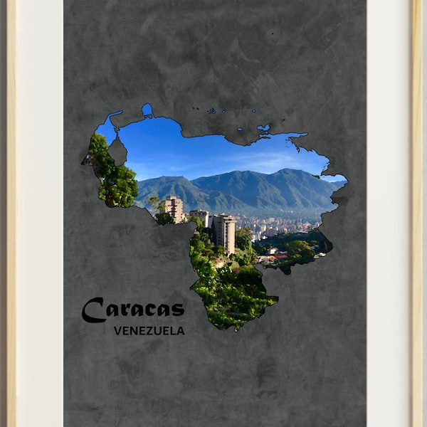 Venezuela Wall Art, Venezuelan art print, Caracas Travel Art Oil Painting Print - Multiple Sizes