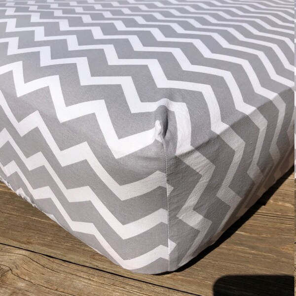 Chevron Crib Sheet Etsy