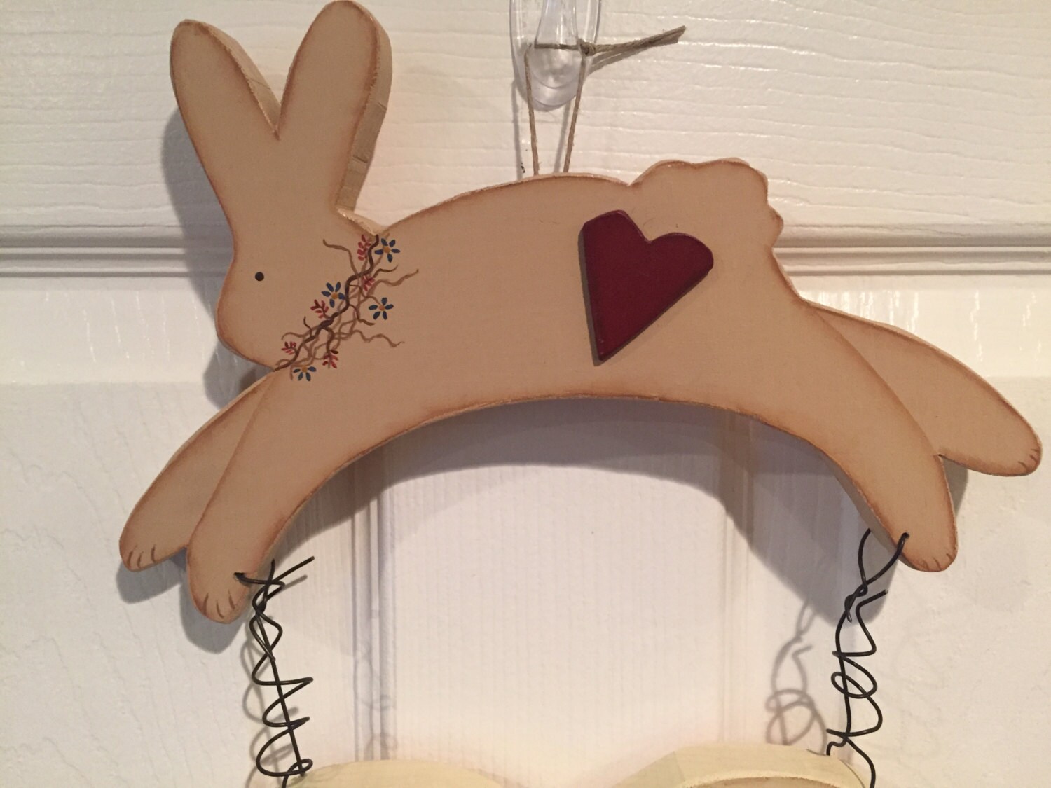 Cartel de jardín con forma de conejo y corazón | Etsy