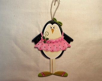 Ballerina Penguin Ornament