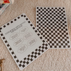 Black Checkered Kindle Skin (Paperwhite 11th Gen ONLY)