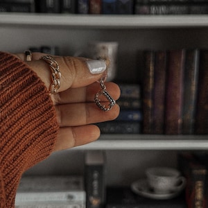 Silver Vampire Teeth E-Reader Charm: Kindle, Kobo, USB-C