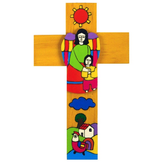 Perfetto Regalo Prima Comunione Regalo Prima Comunione. Croce in Legno 15cms Croce in ulivo della Terra Santa