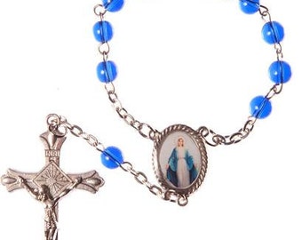 One Decade Rosary Beads. Finger Rosary. Rosary Ring. Miraculous Medal Centre. Miraculous Medal Rosary. Miraculous Medal