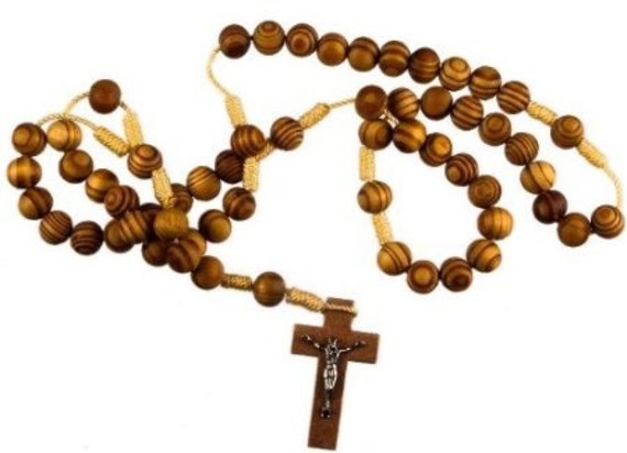 Wood Rosary Beads With Strong Cord Rope. Rope Rosary. Cord Rosary. Rosary  Necklace..very Strong Hand Made Rosary Beads -  Canada