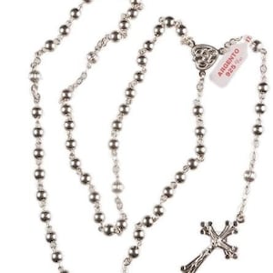 Sterling Silver Rosary Beads. Hand Made Sterling Silver Rosary Beads. A Beautiful Gift Rosary. Ideal for Holy Communion or Baptism.