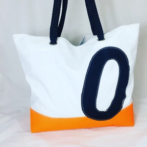 SEA BAG Upcycled Bag Handcrafted Recycled Sail Beach Travel Tote Women