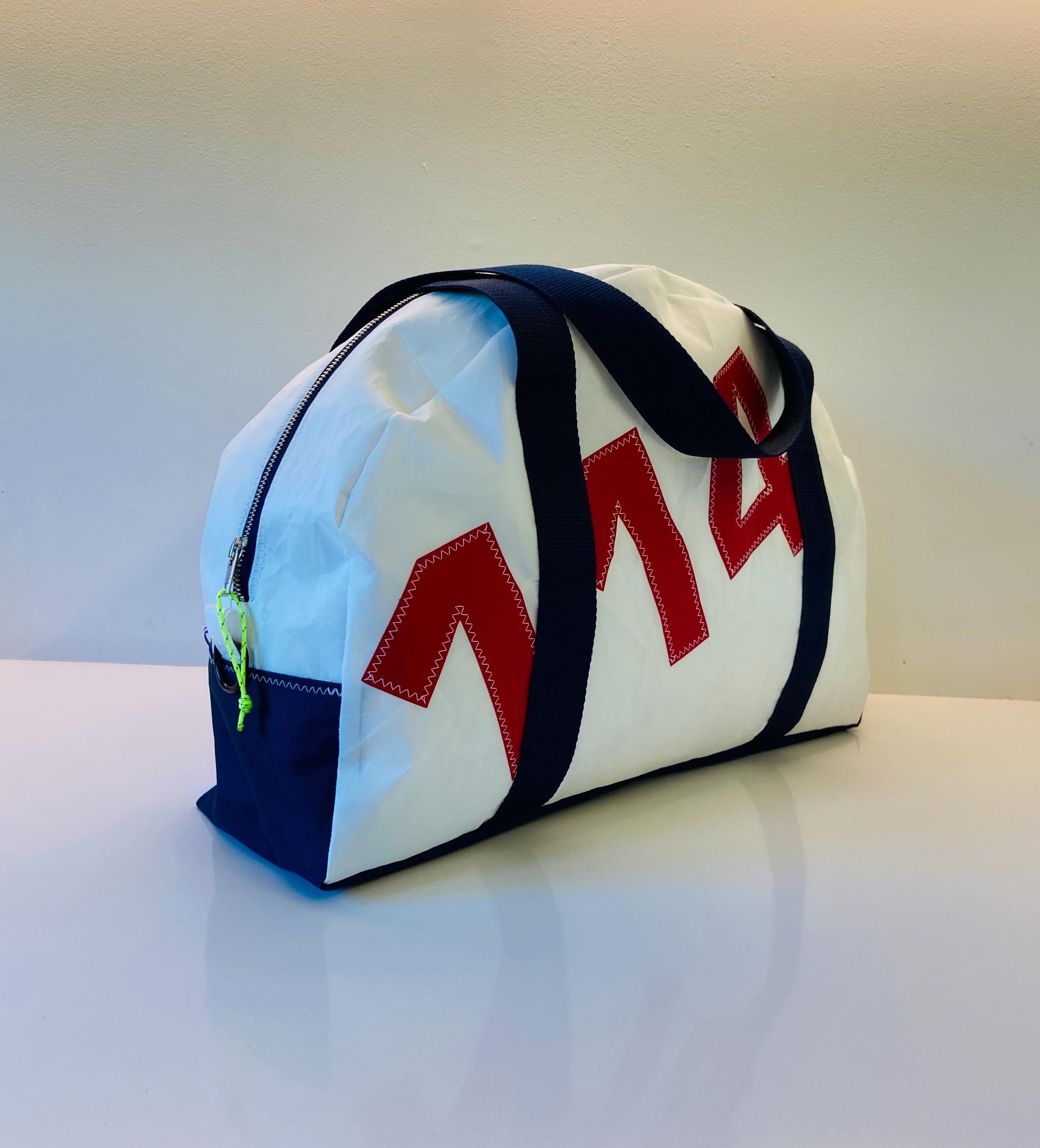 Bolsa de boliche de lona personalizada reciclada, bolsa de ombro feita sob medida, bolsa esportiva de viagem, presente personalizado para ela