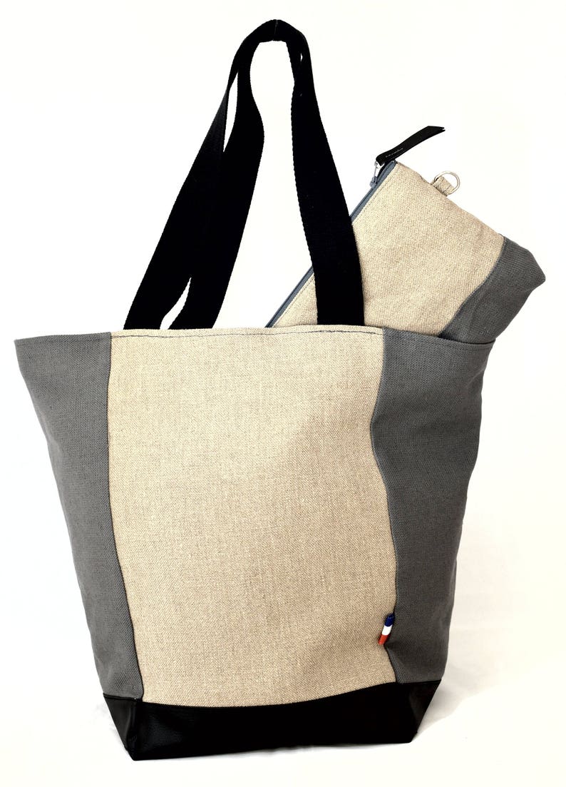 TOTE BAG Canvas Femme Sac à bandoulière Beach Bag linge de sac fourre-tout Fond résistant à leau et doublure sac à couches cadeau pour son cadeau de Noel image 5