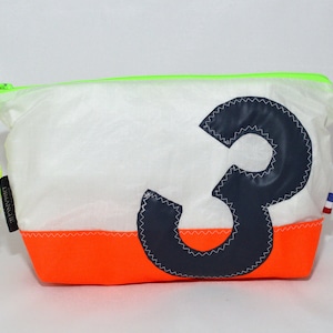 Cosmetic Bag Makeup Case Upcycled Sail Recycled Sailcloth Pouch Toiletry Bag Travel Shaving Case Nautical Woman Women