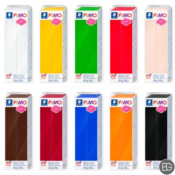 454 gr - Pâte Fimo - Pâte polymère - Staedtler diverses couleurs - emballage vrac