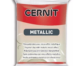 Cernit klei metallic Rood nr. 400 - 56gr