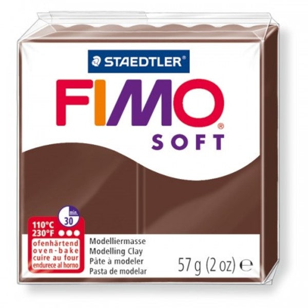 10x Pâte Fimo - caramel - 56 grammes