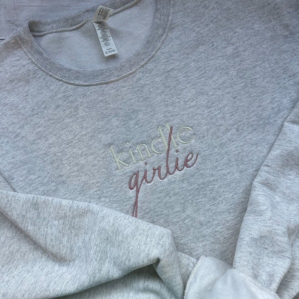 Kindle Girlie Embroidered Crewneck Sweatshirt