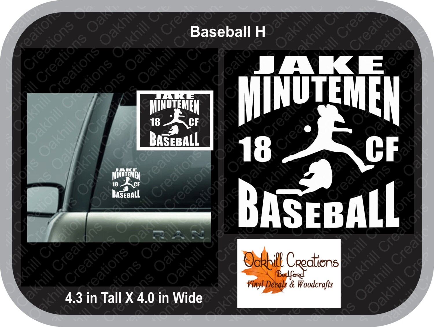 Baseball Customized Decal Window Sticker - Etsy