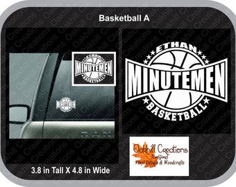 Basketball Window Decal Sticker Customized