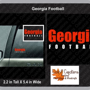Georgia Football Car decal Window sticker