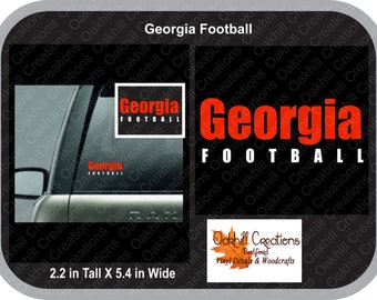 Georgia Football Car decal Window sticker