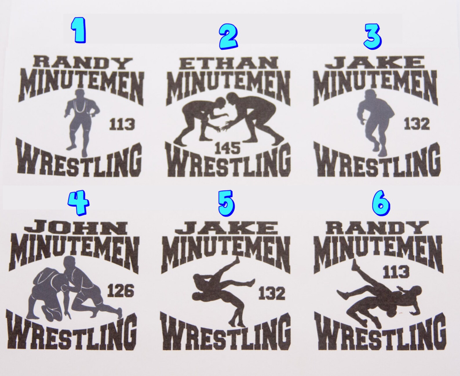 Custom Personalized Wrestling Car Decal Window Sticker Etsy