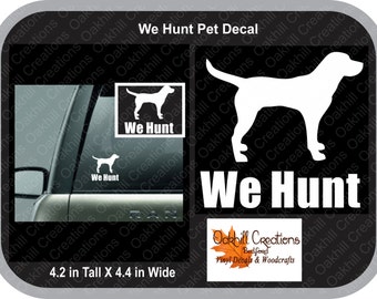 Hunting Dog Customized Pet Window Sticker Decal