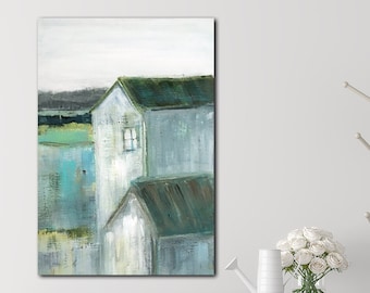 Barn Painting, White Barn, Barn Art, Millpond painting, Fine Art Print, Giclee print, 8x10, 11x14, 16x20, Art on Metal, metal print