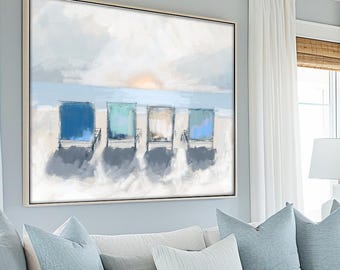 Keepsake Beach Artwork Ocean Sunrise Painting, Coastal Decor Fine Art Print, Museum Quality Canvas Print, Cottage Core Beachy Vibe Artwork,