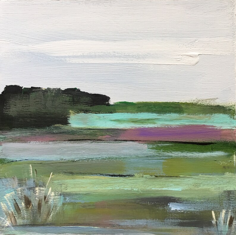 FINE ART PRINT Giclee Landscape Farmland Impressionism Etsy