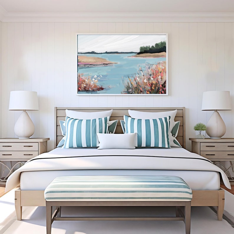 Wild Flowers Coastal Wall Art, Beach Art, Modern Coastal Home Decor ... - Wild Flowers Coastal Design