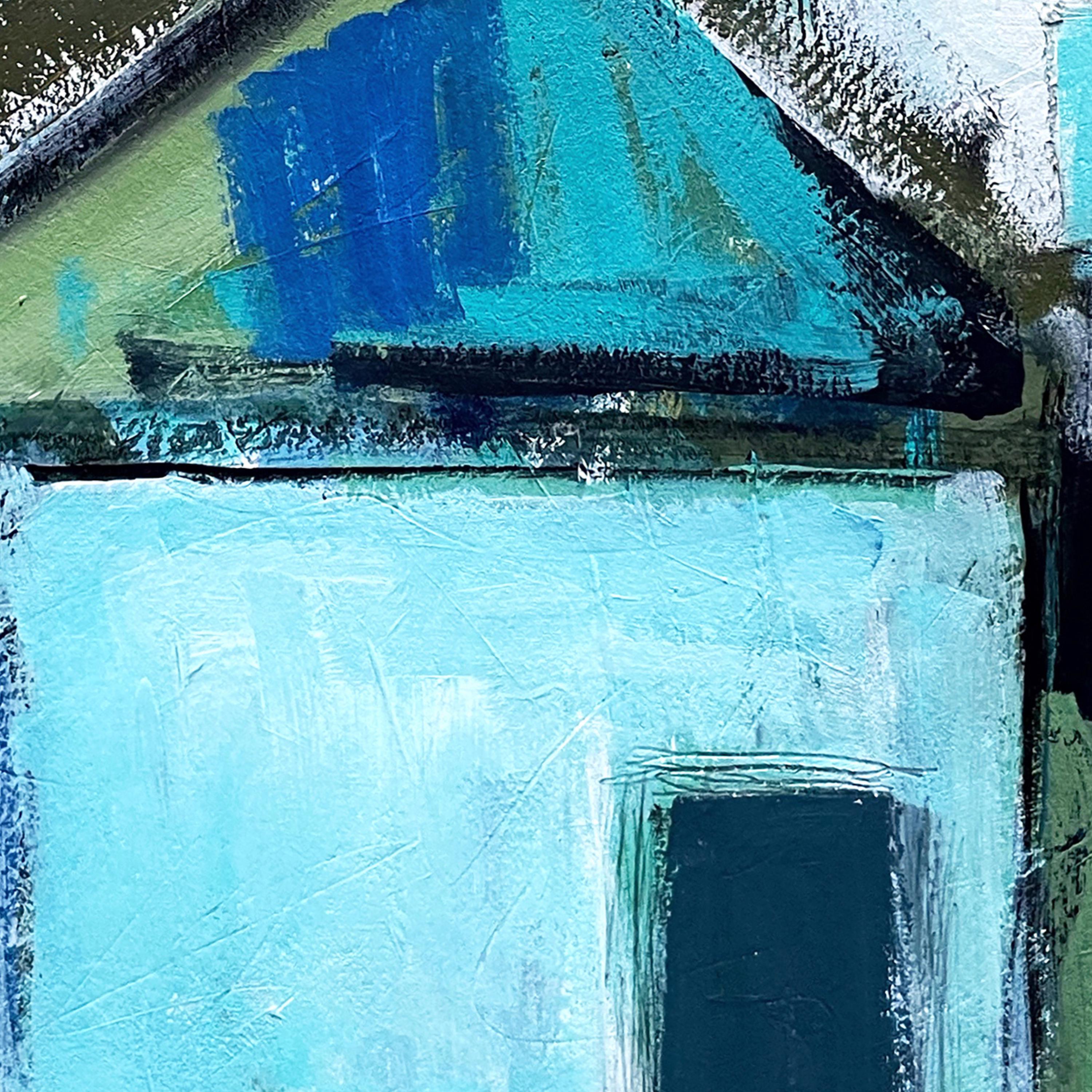 Abstract Coastal Artwork in Blue and Green Hues Wall Art Coastal Home ...