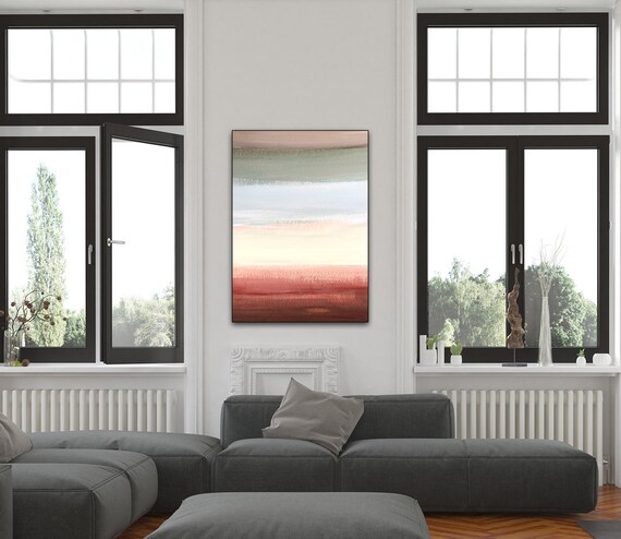 Rainbow Art Sunset Painting Art On Metal Fine Art Print Wood Wall Art Dorm Room Print Woodscape Wall Decor Loft Decor