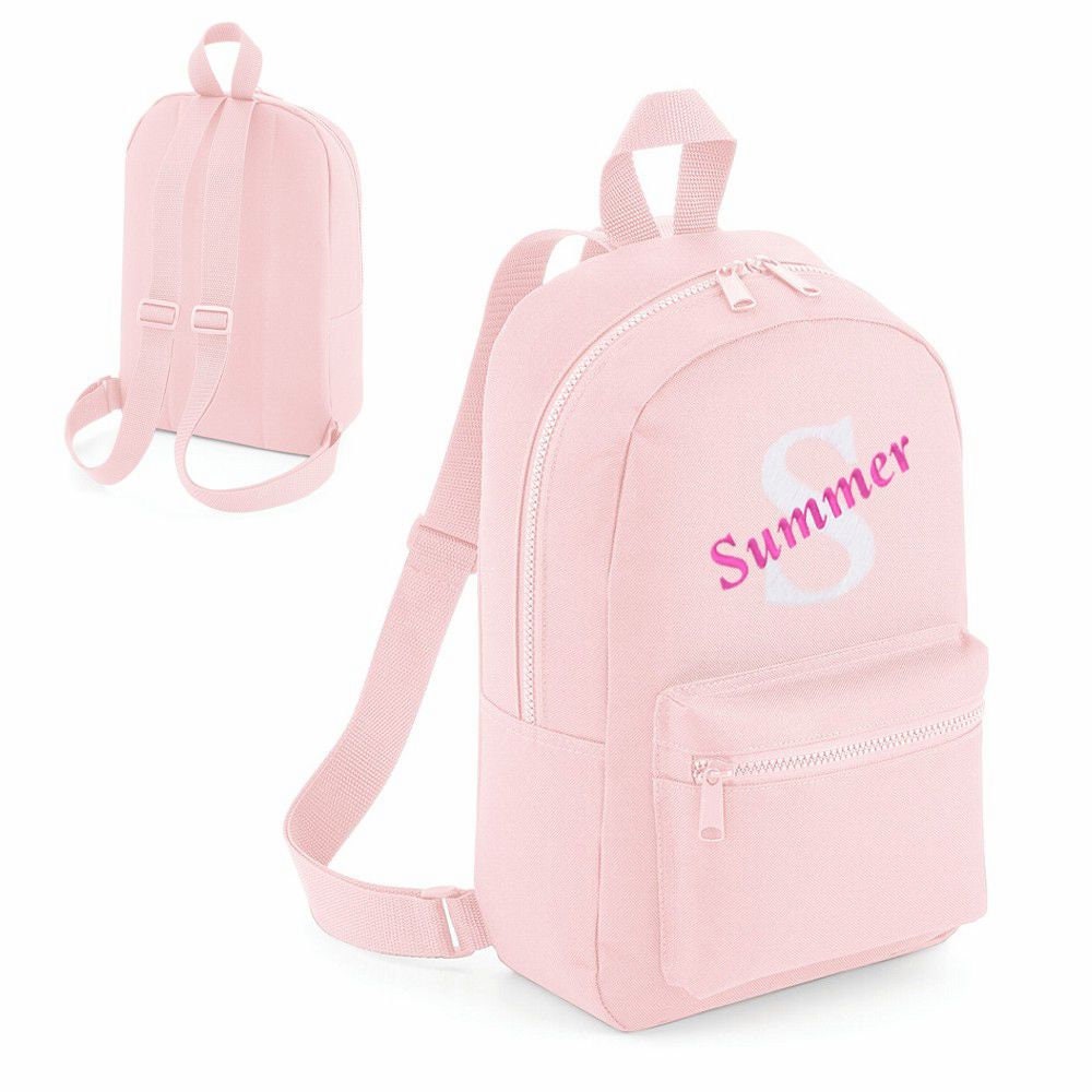 Embroidered Personalised Name and Initial Rucksack Backpack Etsy