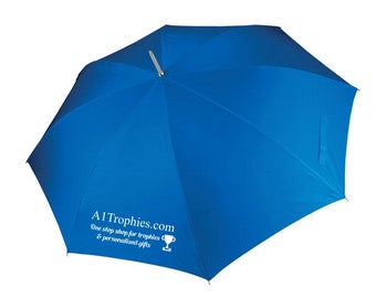 Personalised Business Company Umbrella Umbrellas White Black Bottle Green Navy Red Royal Blue Sky Blue Grey