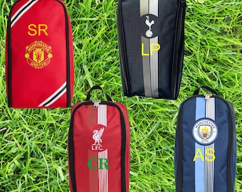 Embroidered Personalised Fully Licensed Branded Liverpool Manchester United  Manchester City Football Club Tottenham Hotspur Boot Bag Bootbag
