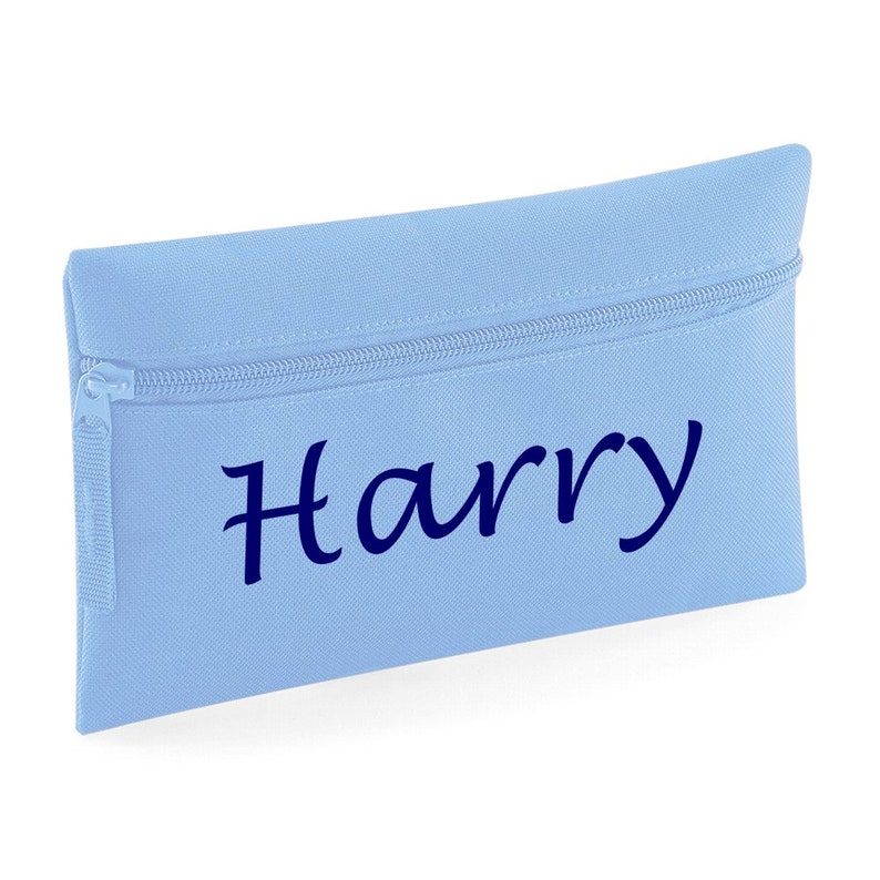 Personalised Pencil Case 9 colours and print colours Back to Etsy