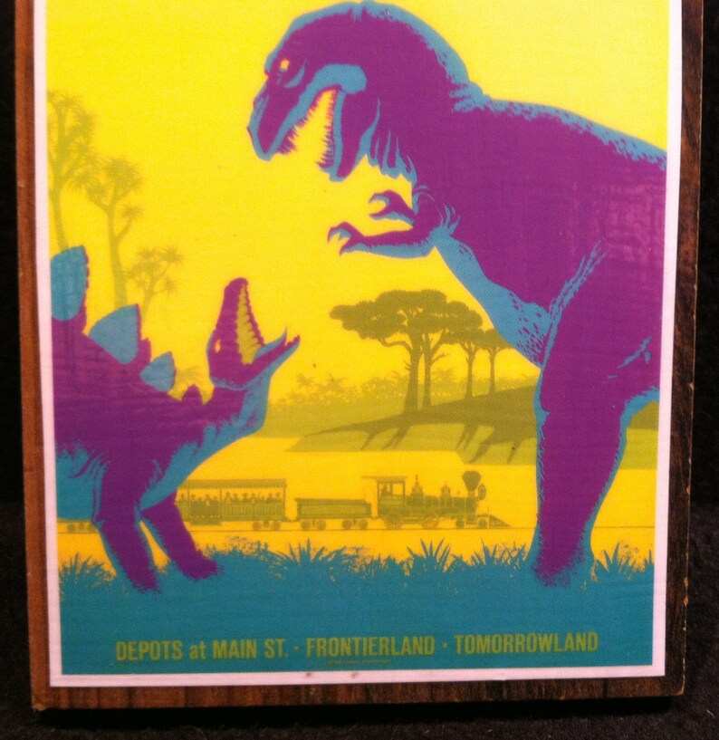 Disney Primeval World at Frontierland Magnet Tomorrowland Santa Fe /& Disneyland Railroad