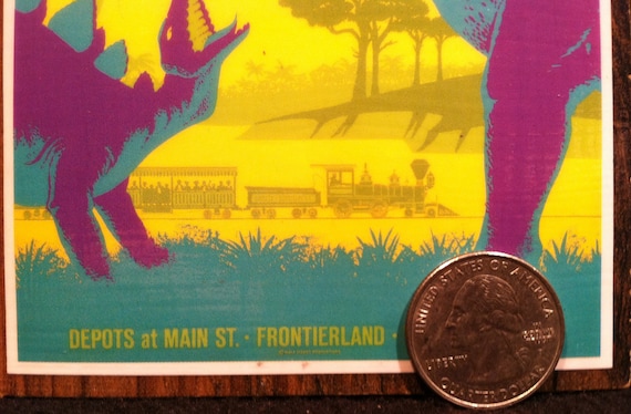 Disney Primeval World at Frontierland Magnet Tomorrowland Santa Fe /& Disneyland Railroad