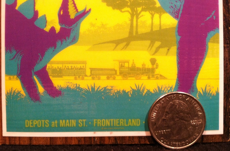 Disney Primeval World at Frontierland Magnet Tomorrowland Santa Fe /& Disneyland Railroad